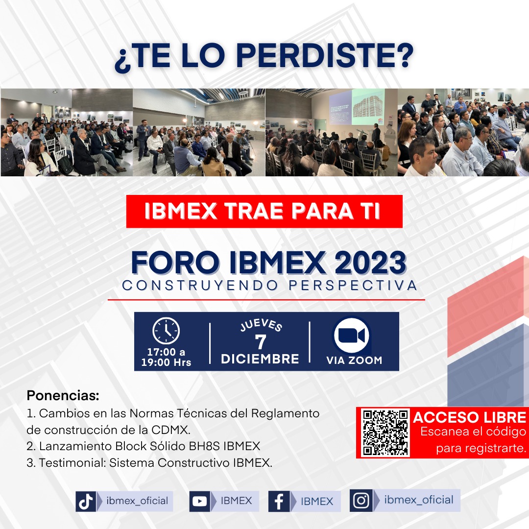ibmex, ntc mamposteria 2023, conferencia