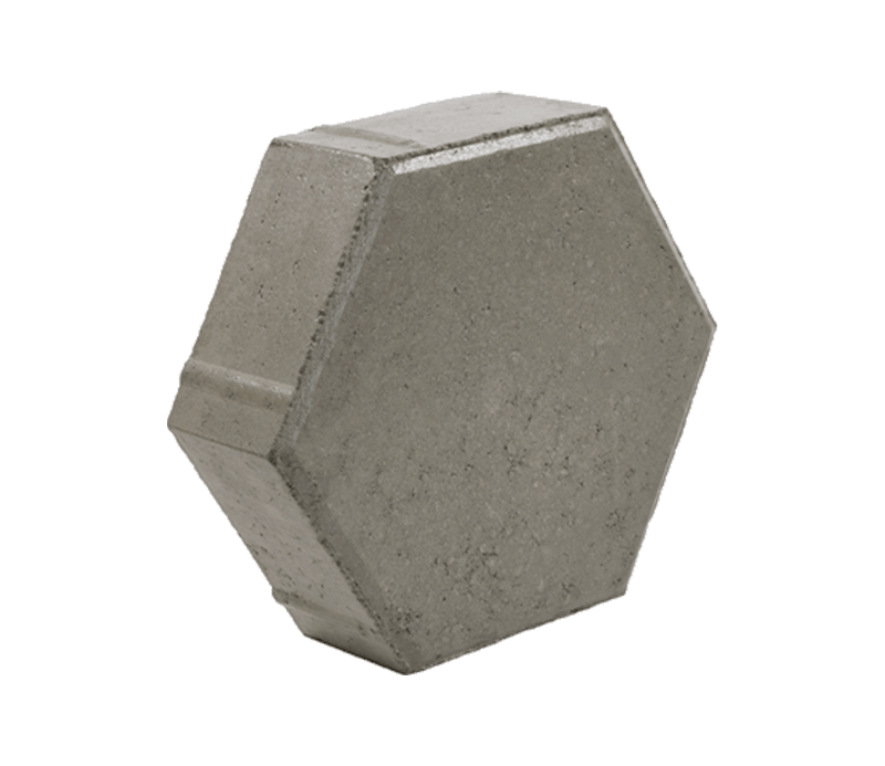 adoquin, hexagonal, 8x23