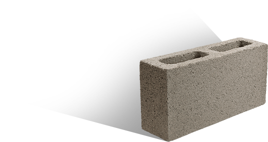 block, hueco, liso, de, concreto, 10x20x40