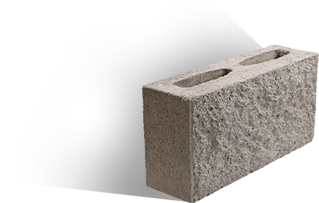block, hueco, rustico, de, concreto, 12x20x40