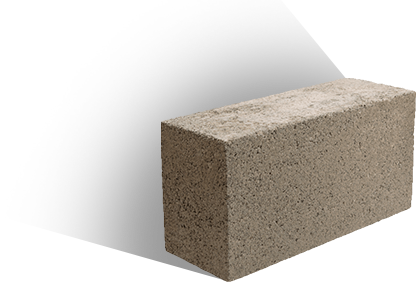 block, liso, macizo, de, concreto, 15x20x40