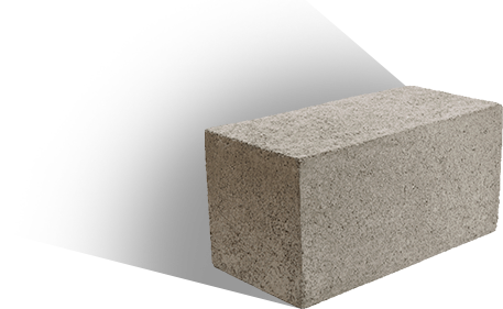 block, liso, macizo, de, concreto, 20x20x40