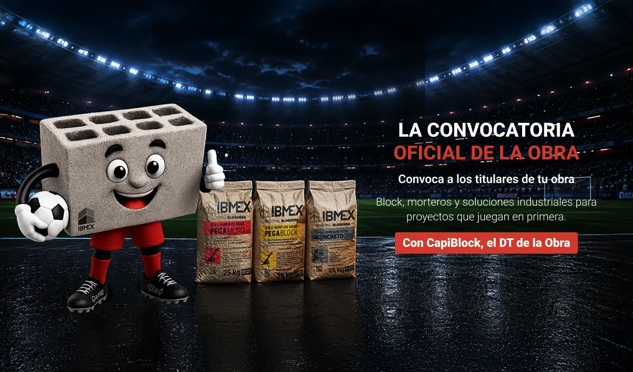 Fabricante mexicano de blocks de concreto, adoquines y morteros — IBMEX
